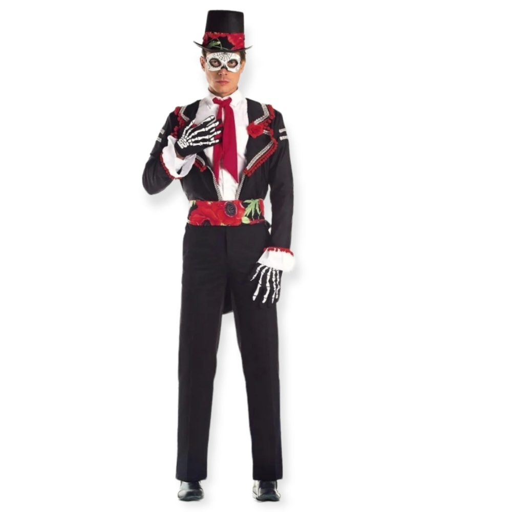 NEW Men's Senor Day of The Dead Costume Size S
